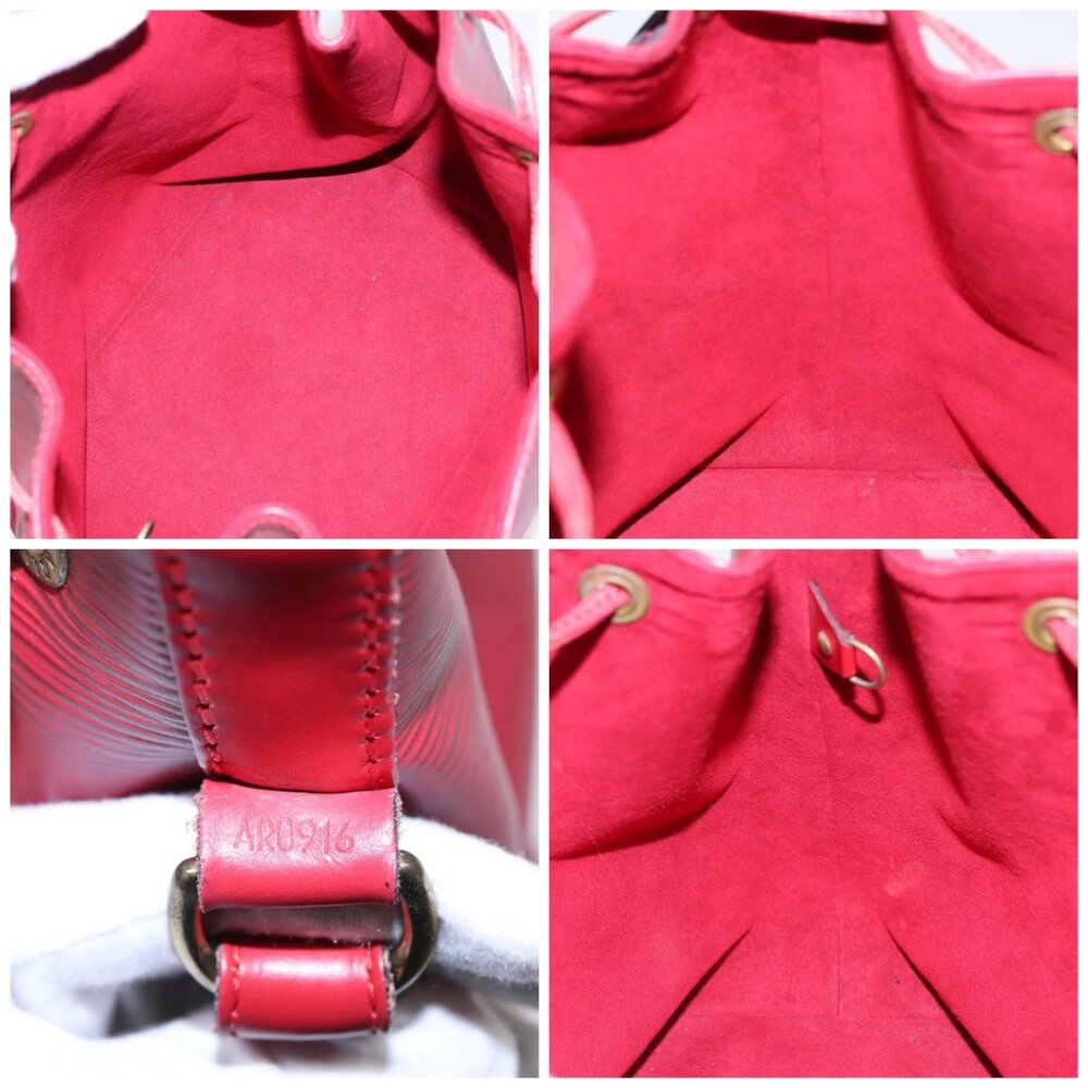 LOUIS VUITTON Epi Petit Noe Shoulder Bag Red M44107 LV Auth 77898 - Picture 15 of 16